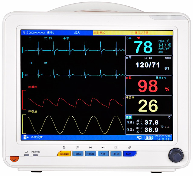 多參數(shù)監(jiān)護(hù)儀（12.1寸，7參數(shù)+鋰電+呼末CO2）